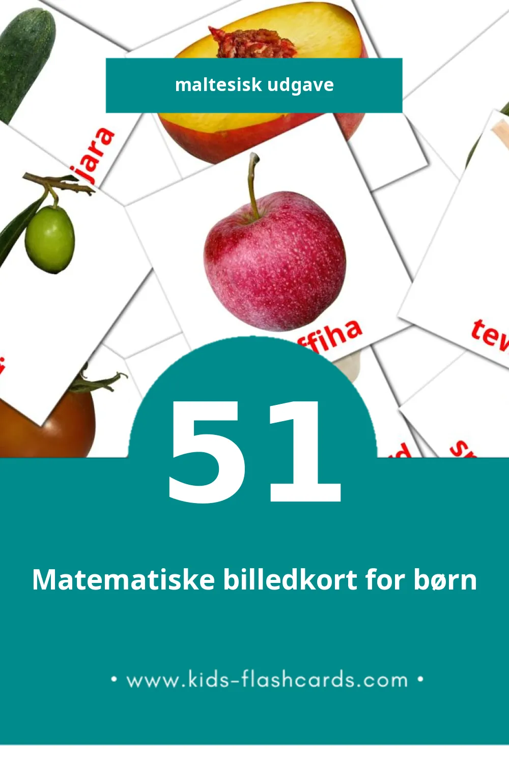 Visuelle billedkort for børn om Ikel til småbørn (51 kort på Maltesisk)