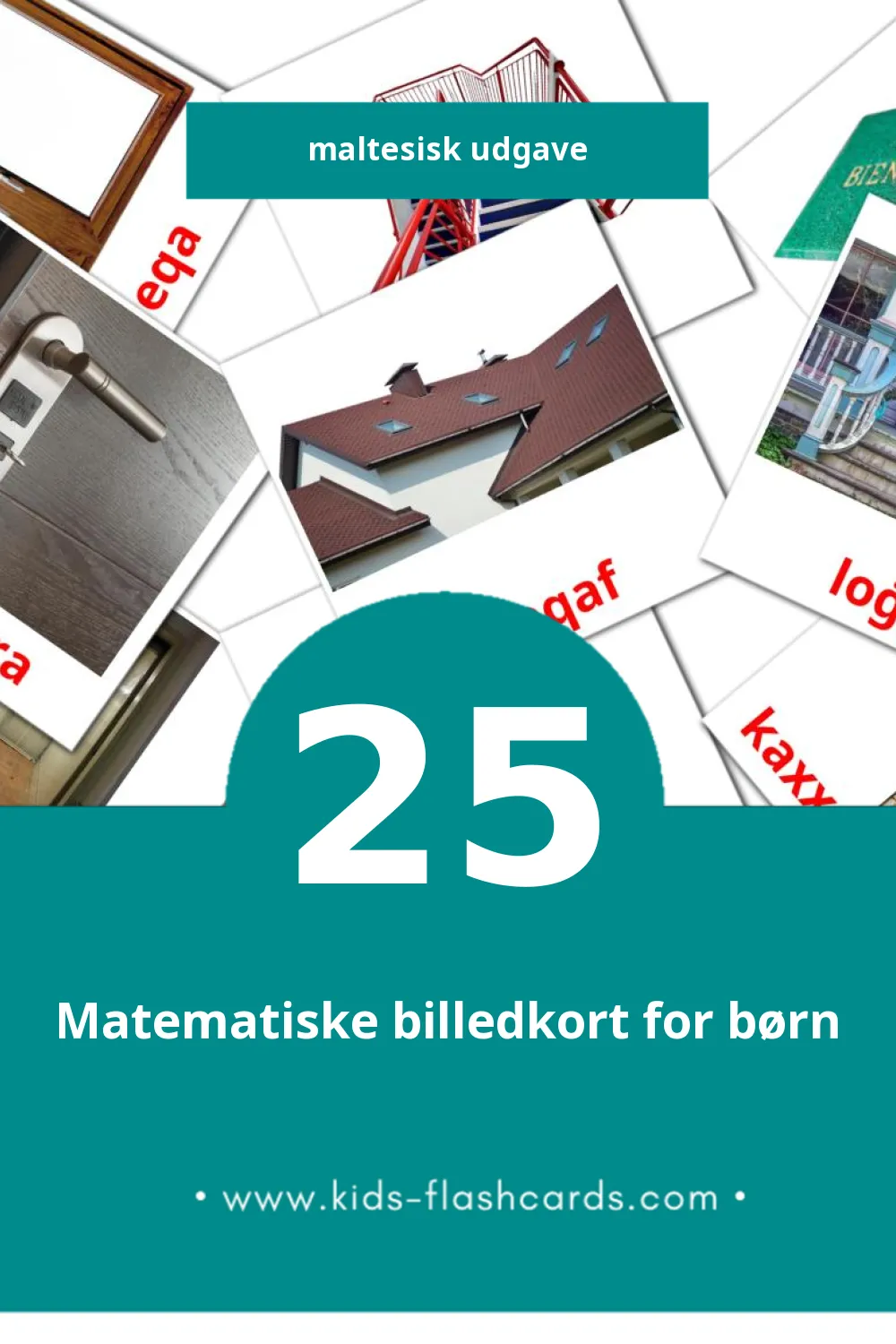 Visuelle billedkort for børn om id dar taghna til småbørn (25 kort på Maltesisk)