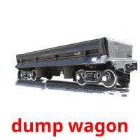 dump wagon flashcards illustrate