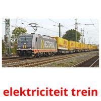 elektriciteit trein flashcards illustrate