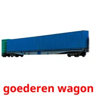 goederen wagon Bildkarteikarten