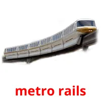 metro rails Bildkarteikarten