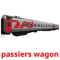 passiers wagon Bildkarteikarten