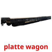 platte wagon Tarjetas didacticas