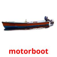 motorboot cartões com imagens