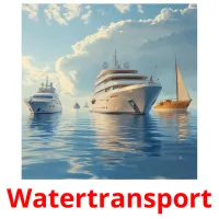 Watertransport flashcards illustrate