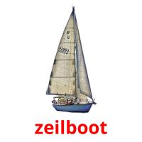 zeilboot cartões com imagens