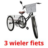 3 wieler fiets Bildkarteikarten