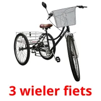 3 wieler fiets ansichtkaarten