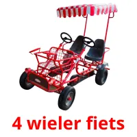 4 wieler fiets ansichtkaarten