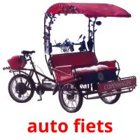 auto fiets ansichtkaarten