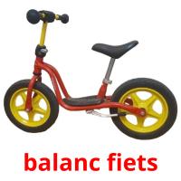 balanc fiets flashcards illustrate