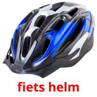 fiets helm flashcards illustrate