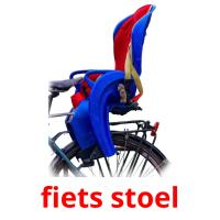 fiets stoel flashcards illustrate