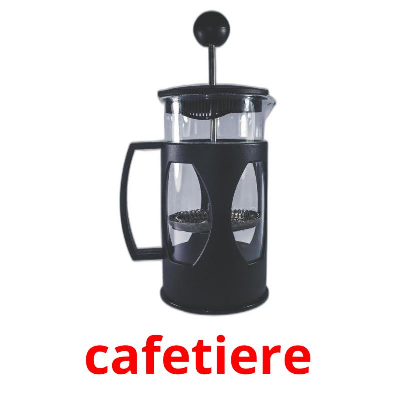 cafetiere picture flashcards