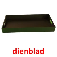 dienblad ansichtkaarten