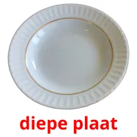 diepe plaat ansichtkaarten