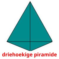 driehoekige piramide flashcards illustrate