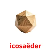 icosaëder cartões com imagens