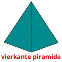 vierkante piramide cartões com imagens