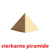 vierkante piramide cartões com imagens