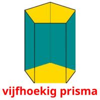 vijfhoekig prisma flashcards illustrate