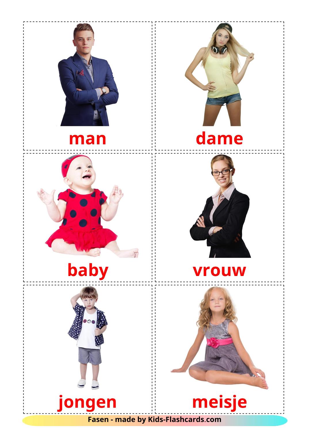 Stages - 12 Free Printable dutch Flashcards 