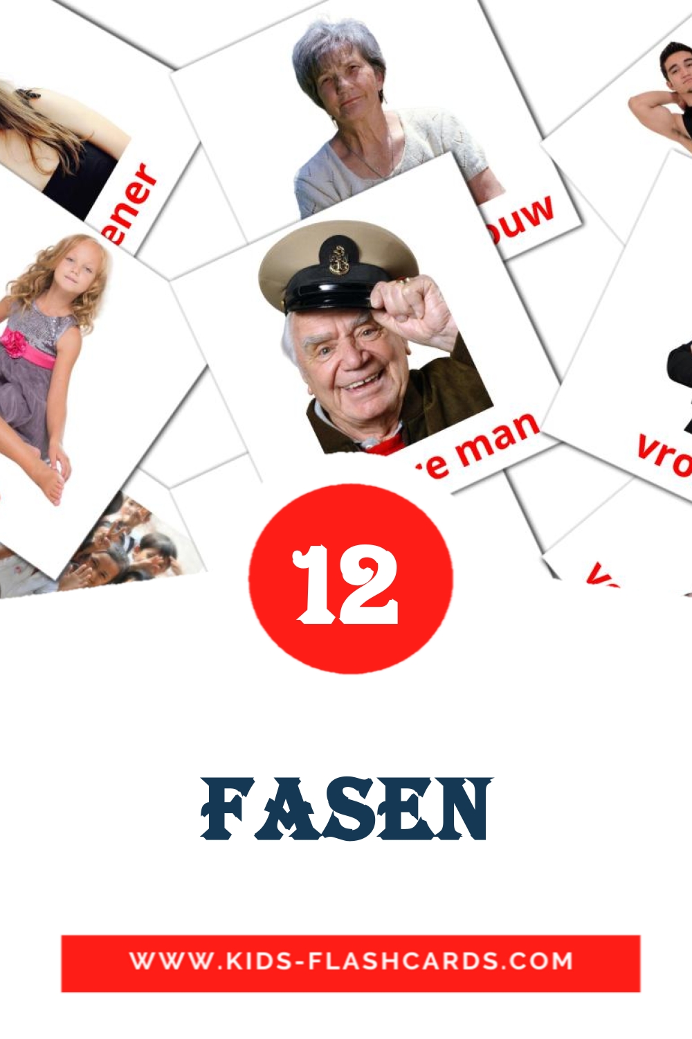 12 Fasen Picture Cards for Kindergarden in dutch