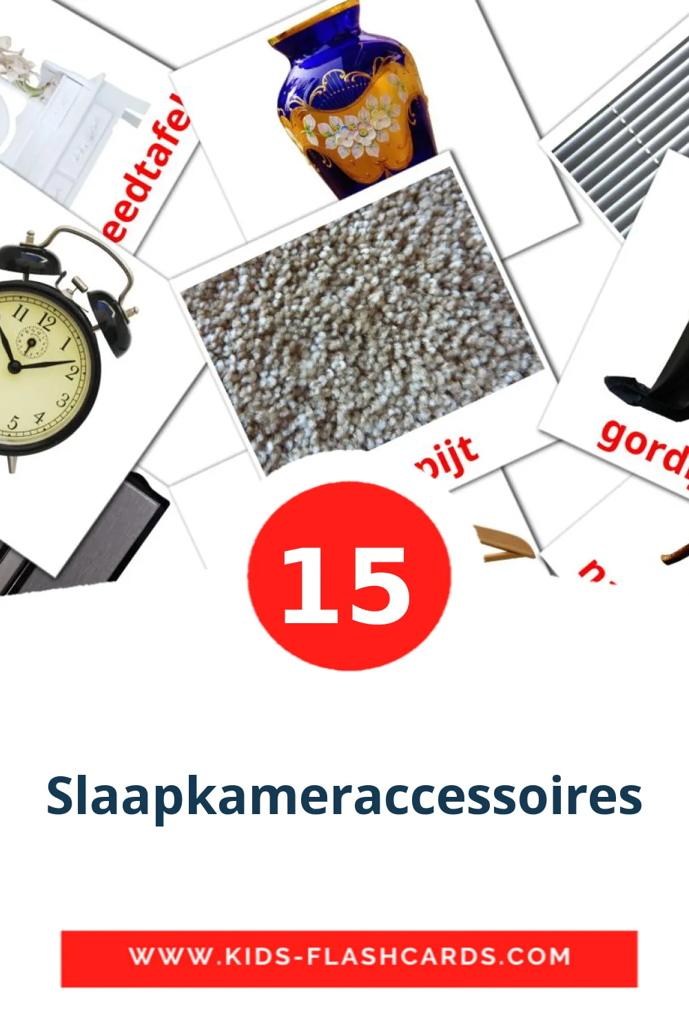 Slaapkameraccessoires на нидерландcком для Детского Сада (15 карточек)