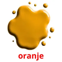 oranje cartões com imagens