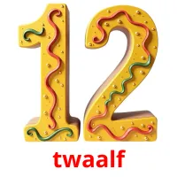 twaalf flashcards illustrate