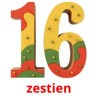 zestien flashcards illustrate