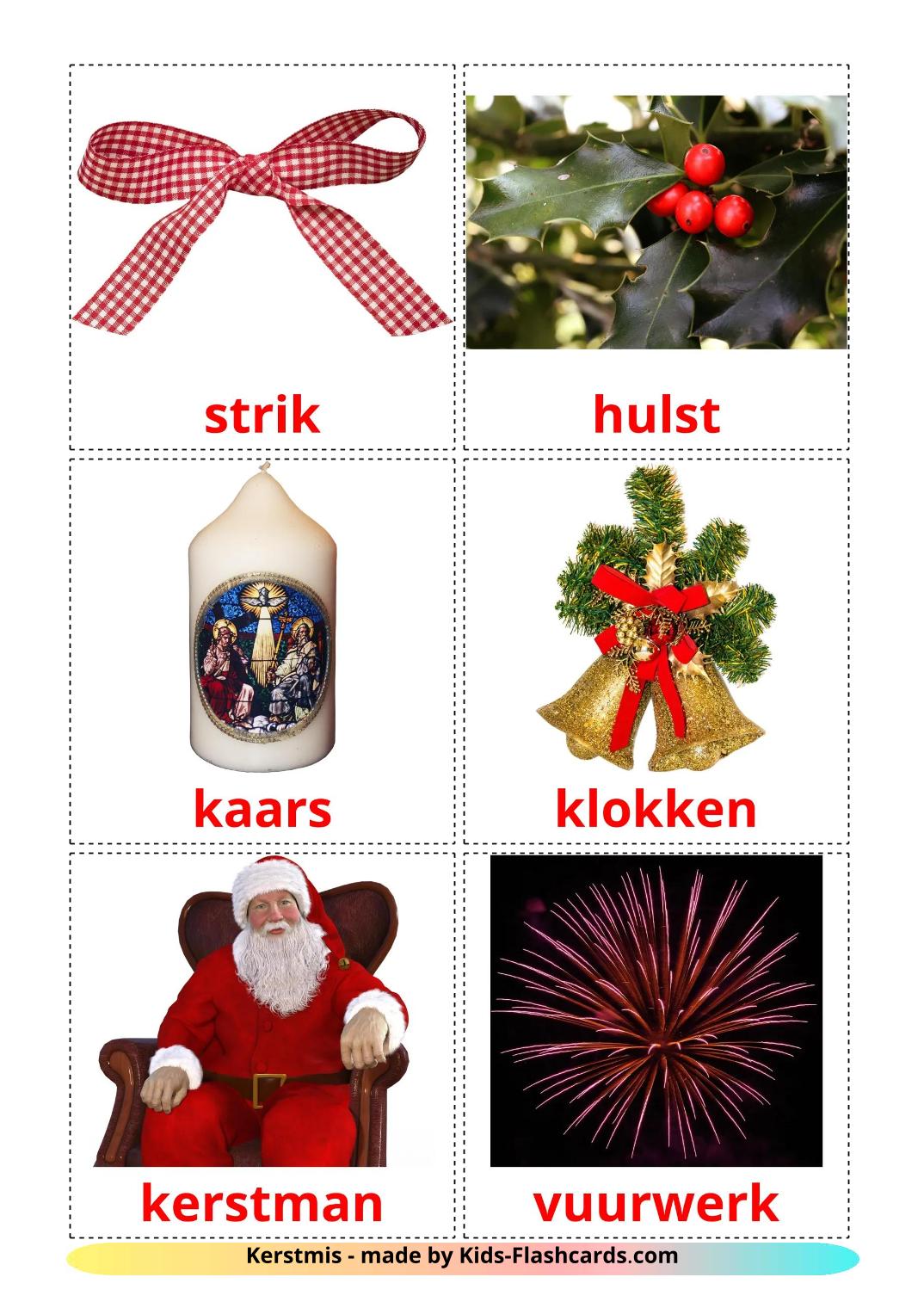 Natale - 29 flashcards olandese stampabili gratuitamente