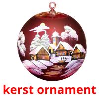 kerst ornament picture flashcards