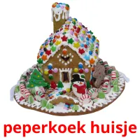 peperkoek huisje flashcards illustrate