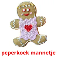 peperkoek mannetje flashcards illustrate