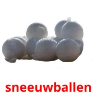 sneeuwballen flashcards illustrate