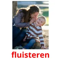 fluisteren flashcards illustrate