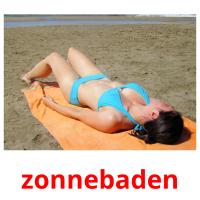 zonnebaden picture flashcards