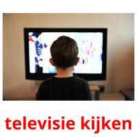 televisie kijken card for translate