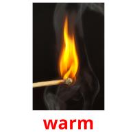 warm picture flashcards