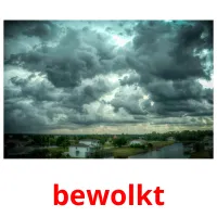 bewolkt Bildkarteikarten