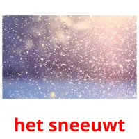 het sneeuwt Bildkarteikarten