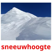 sneeuwhoogte Bildkarteikarten