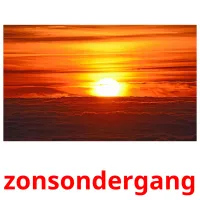 zonsondergang Bildkarteikarten