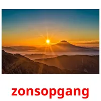 zonsopgang Bildkarteikarten