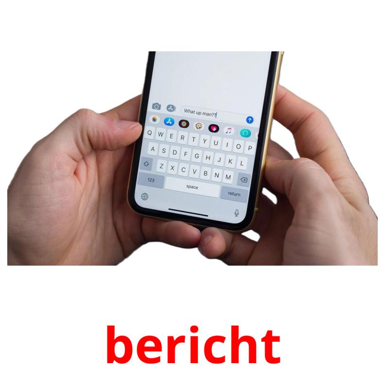 bericht picture flashcards