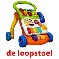 de loopstoel flashcards illustrate