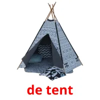 de tent flashcards illustrate