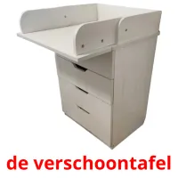 de verschoontafel flashcards illustrate